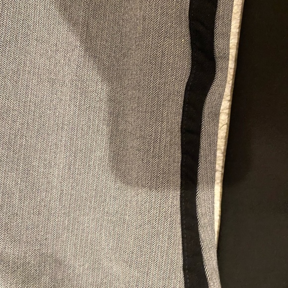 2 pairs work tuxedo pants banana republic grey black ankle sloan bisou white - Picture 2 of 12